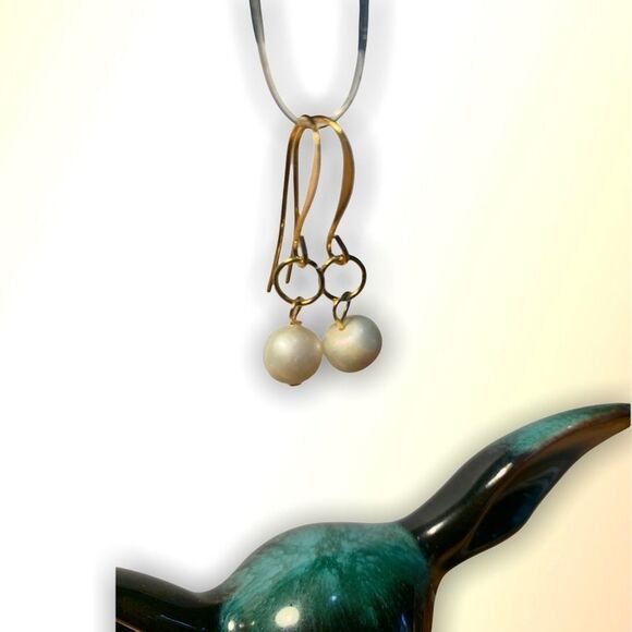 Pearl Drop Earrings - Picture 4 of 10